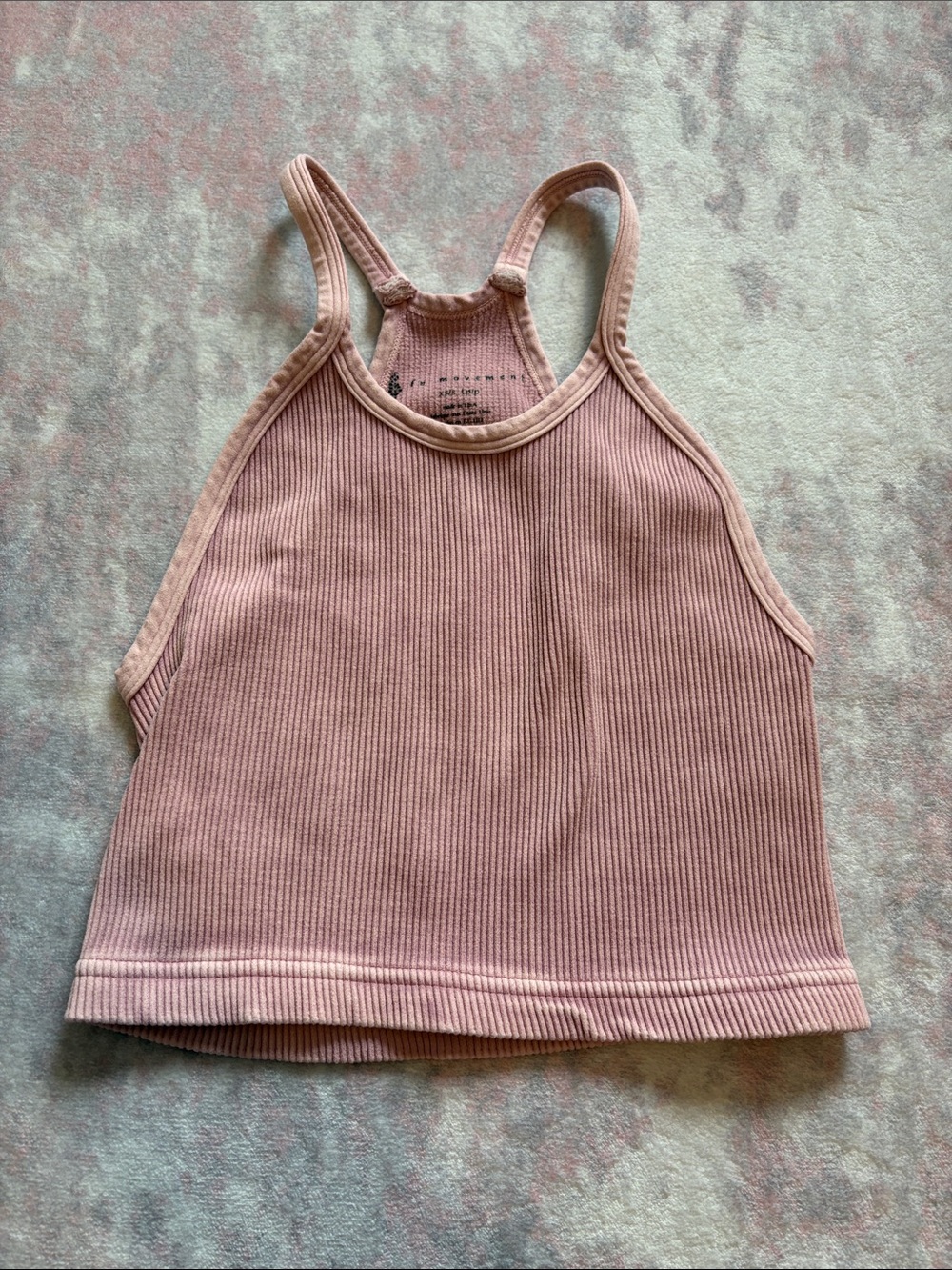 FREE PEOPLE Ribbed Halter Tank Top